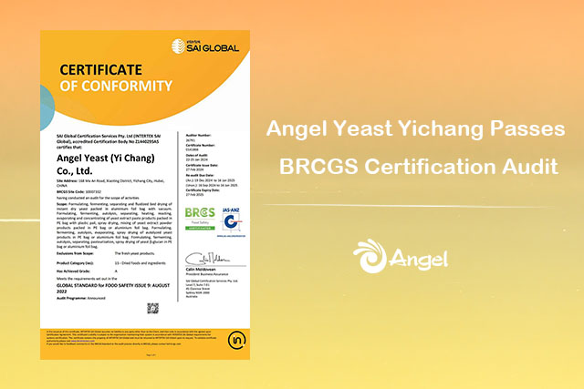 Angel Yeast Yichang Passes BRCGS Certification Audit